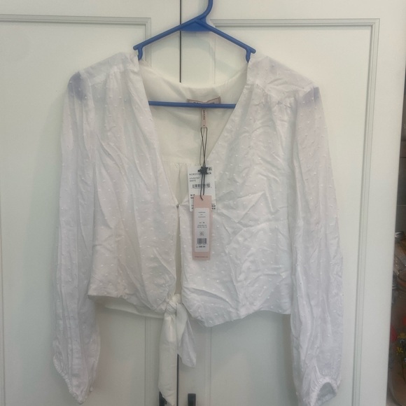 BCBG Women’s Tie Front Top: M - Picture 1 of 3